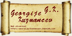 Georgije Kuzmančev vizit kartica